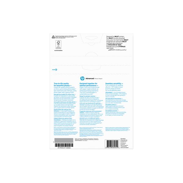 Hp - Carta fotografica originale lucida Hp Advanced …