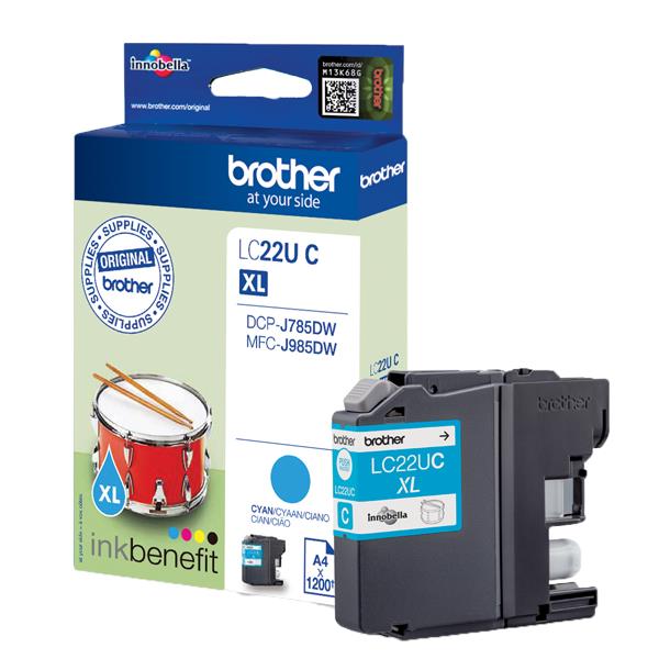 Brother - Cartuccia - Ciano - LC22UC - …