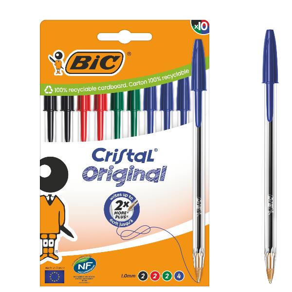 Penna a sfera Cristal - punta media 1,0mm …