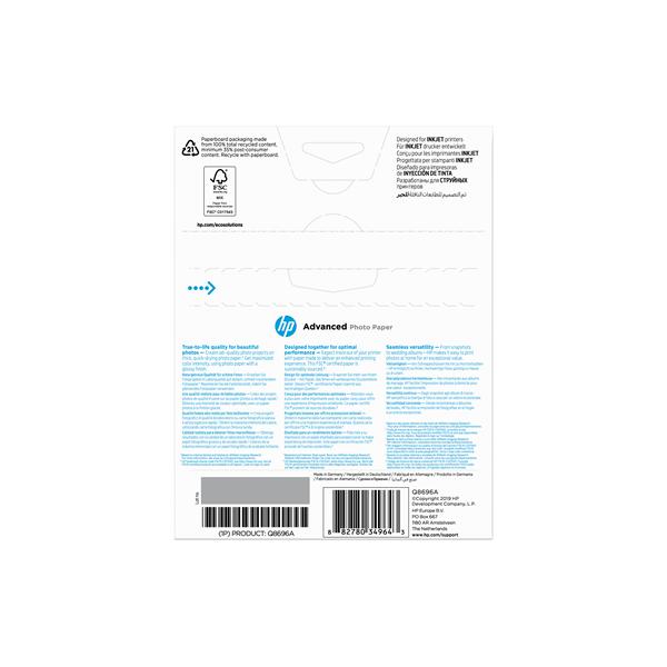 Hp - Confezione da 25 Fogli Carta originale …