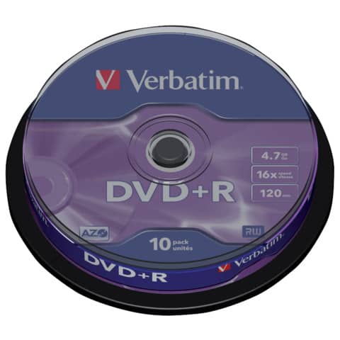 Verbatim - Scatola 10 DVD+R - silver - …
