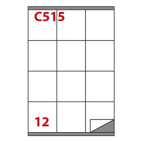 Etichette adesive C/515 - in carta - permanenti …