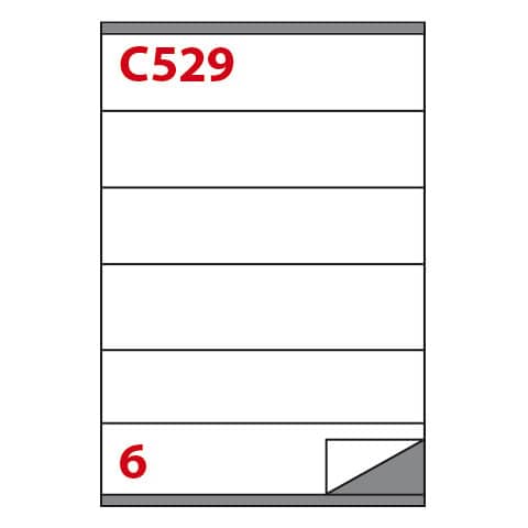 Etichette adesive C/529 - in carta - permanenti …