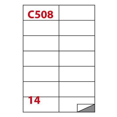 Etichette adesive C/508 - in carta - permanenti …