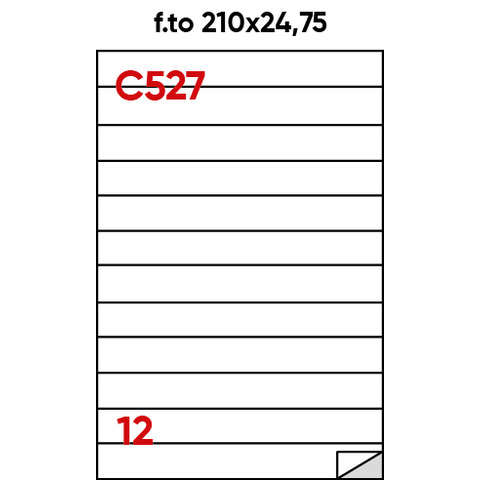 Etichette adesive C/527 - in carta - permanenti …