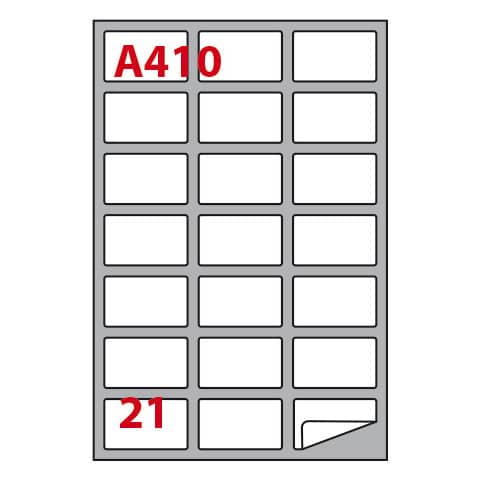 Etichette adesive A/410 - in carta - permanenti …