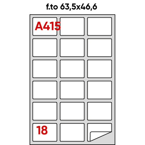 Etichette adesive A/415 - in carta - permanenti …
