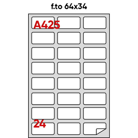 Etichette adesive A/425 - in carta - permanenti …