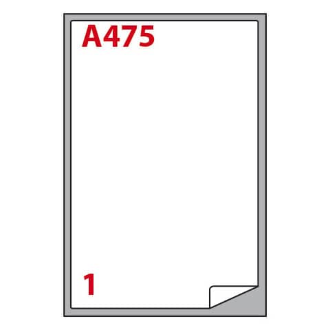 Etichette adesive A/475 - in carta - permanenti …