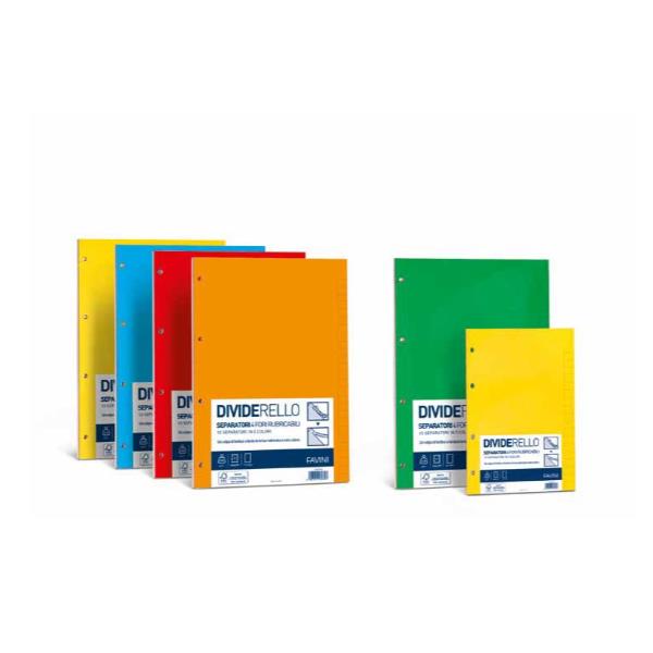 Separatore Dividerello - cartoncino colorato 220 gr - …