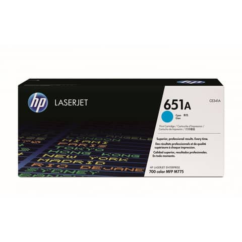 Hp - Toner originale - 651A - Ciano …