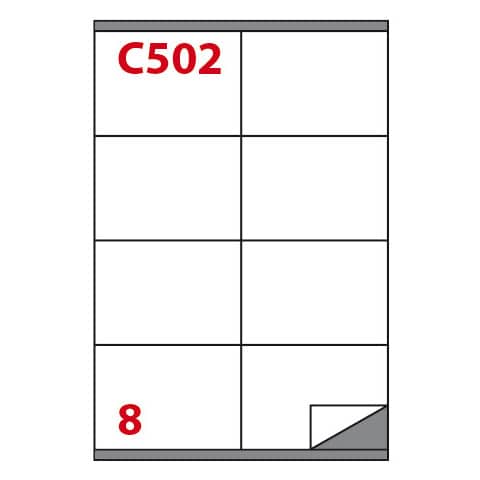Etichette adesive C/502 - in carta - permanenti …