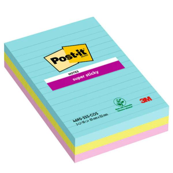 Blocco Post-it Super Sticky - 4690-SS3COS - a …