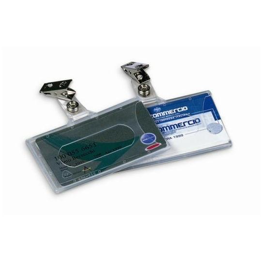 Portabadge con clip - PVC semirigido - 9 …