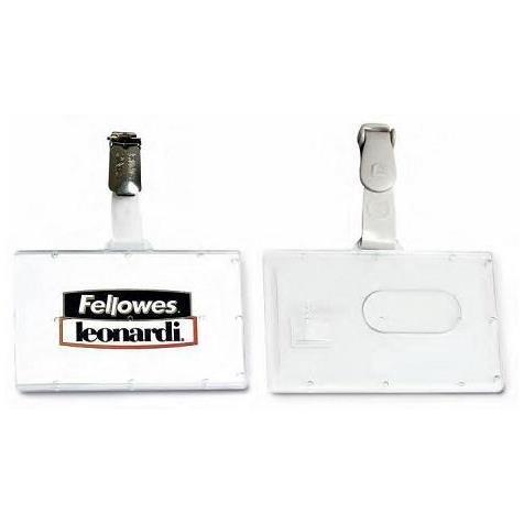 Portabadge rigido Pocket - clip in plastica - …