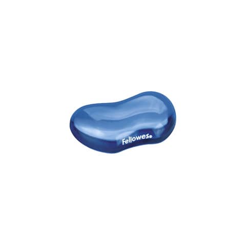 Poggiapolsi in gel - blu trasparente - Fellowes