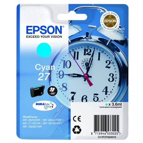 Epson 27 - 3.6 ml - ciano - …
