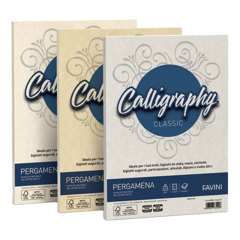 FAVINI HOME-OFFICE PRESTIGE Calligraphy - Pergamena - oro …
