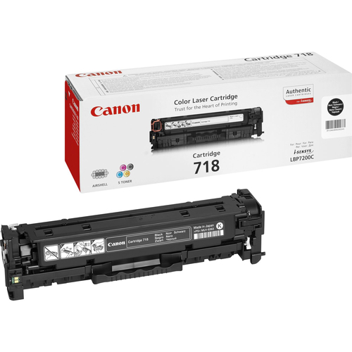 Canon 718 Black - Nero - originale - cartuccia toner - per ImageCLASS LBP7200; i-SENSYS MF8330, MF8350; Laser Shot LBP-7200; Satera MF8330, MF8350