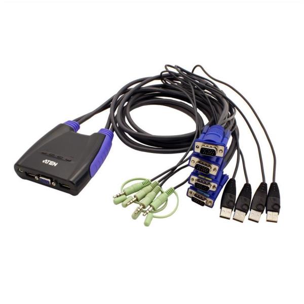 ATEN Petite CS64US - Switch KVM / audio …