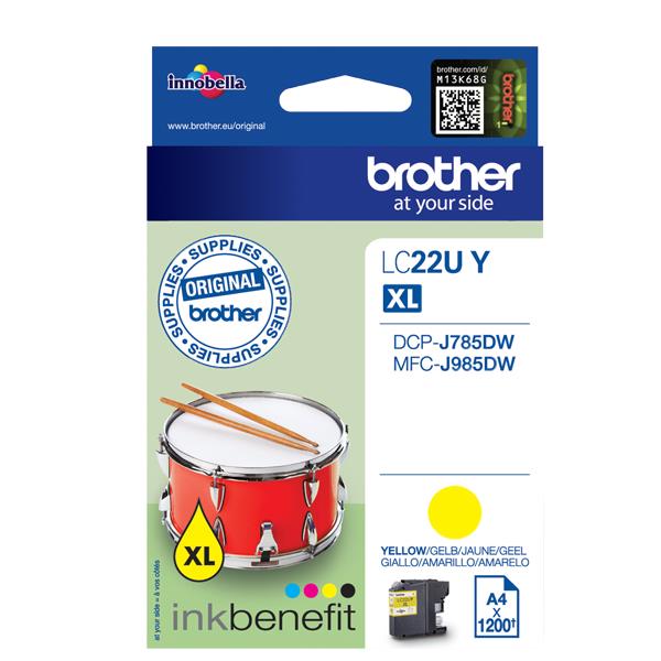 Brother LC22UY - XL - giallo - originale …