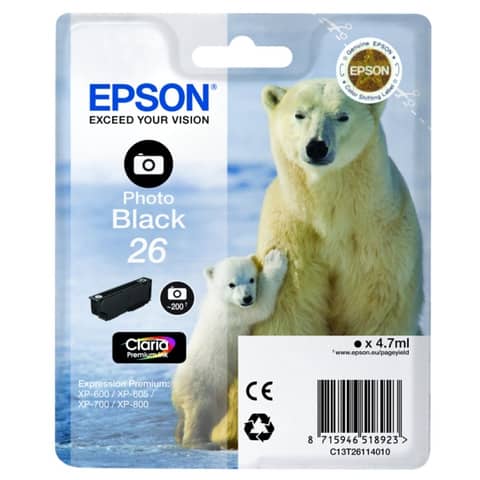 Epson 26 - 4.7 ml - nero per …