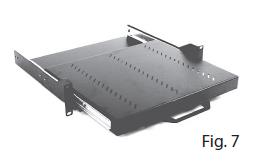 ITRack - Scaffale telescopico rack - nero, RAL …