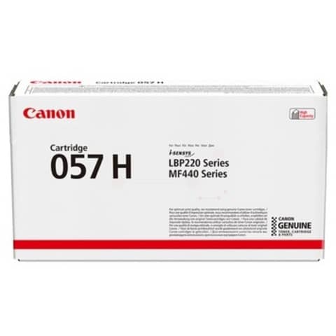 Canon 057 H - Alta capienza - nero - originale - cartuccia toner - per ImageCLASS LBP228, LBP236, LBP237, MF455; i-SENSYS LBP233, LBP236, MF453, MF455
