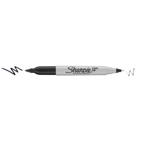 Sharpie - Pennarello a due punte - permanente …
