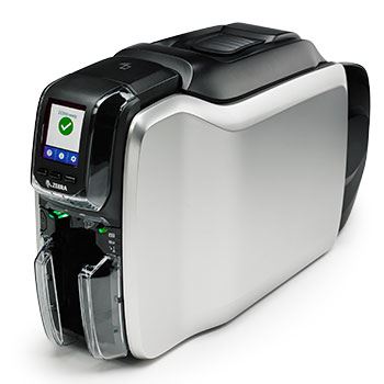 Zebra ZC300 - Stampante per schede in plastica - colore - trasferimento a sublimazione/termico - CR-80 Card (85.6 x 54 mm) - 300 dpi - fino a 900 schede/ora (mono) / fino a 200 schede/ora (colore) - capacità 100 schede - USB 2.0, LAN