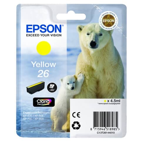 Epson 26 - 4.5 ml - giallo - …