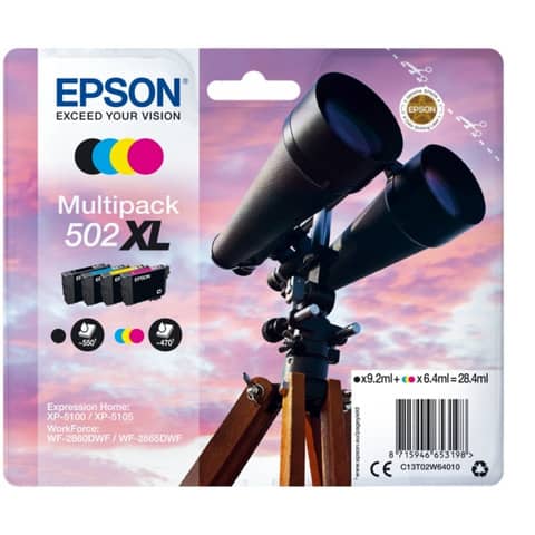 Epson 502XL Multipack - Confezione da 4 - …