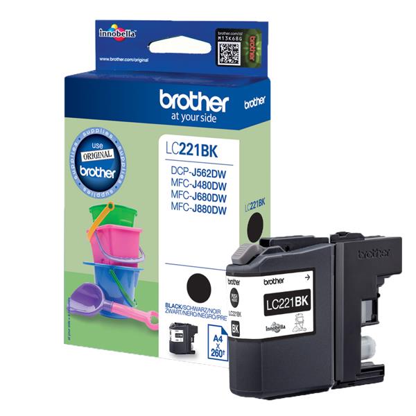 Brother LC221BK - Nero - originale - cartuccia …