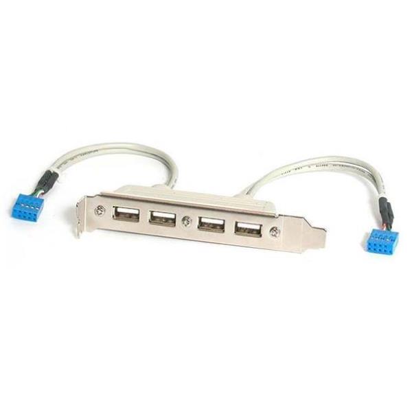 StarTech.com Adattatore piastra slot USB A femmina 4 …