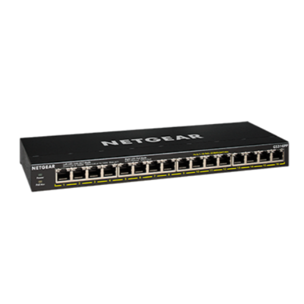 NETGEAR GS316PP - Switch - unmanaged - 16 …
