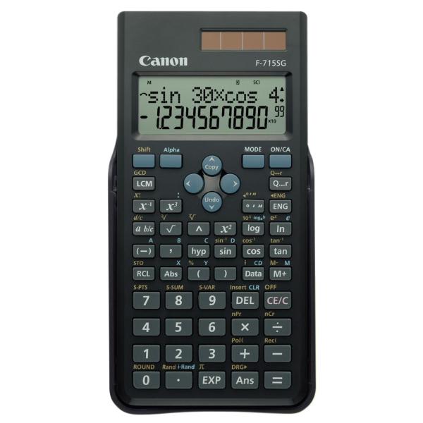 Canon F-715SG - Calcolatrice scientifica - 10 cifre + 2 esponenti - pannello solare, batteria - nero