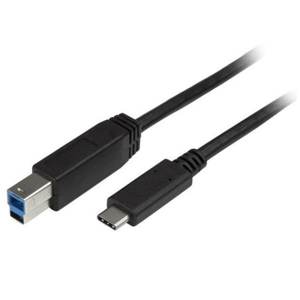 StarTech.com Cavo USB-C a USB-B - M/M - Cavo USB Tipo C da C a B per Stampante - USB 3.0 da 2m - Cavo USB - 24 pin USB-C (M) a USB Type B (M) - USB 3.1 Gen1 - 2 m - per P/N: HB30C5A2CSC, HBS304A24A, SV231DHU34K6, SV231HU34K6, SV231QDPU34K, SV431HU34K6