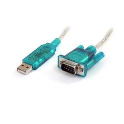 StarTech.com Cavo adattatore seriale USB a RS-232 DB9 90 cm - M/M - Convertitore da USBB a DB9 (9-pin) - Prolific PL-2303 (ICUSB232SM3) - Scheda seriale - USB 2.0 - RS-232