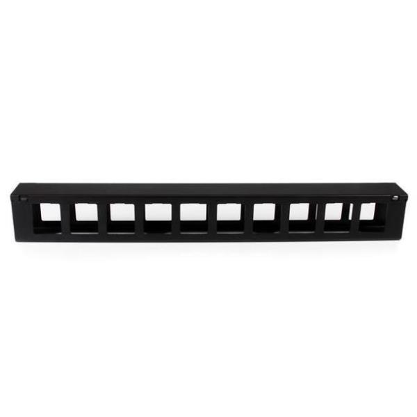 StarTech.com Pannello Gestione Cavi Orizzontale per armadi rack 1U con canalina passacavi a denti e copertura - Pannello di gestione cavi rack - 1U - 19" - per P/N: RACK-18U-20-WALL-OA, RACK-21U-20-WALL-OA, RACK-24U-20-WALL-OA, RK12OD2, RK3236BKF
