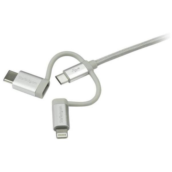 StarTech.com Cavo USB-C Multi-Carica - Lightning, USB, Micro-B …
