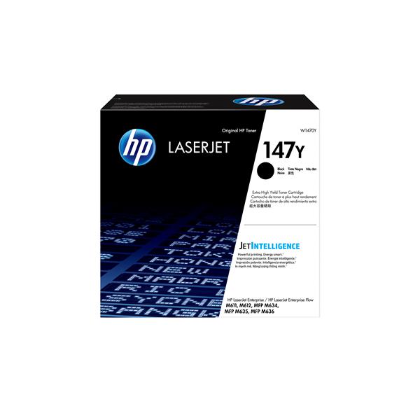 HP 147Y - Extra High Yield - nero - originale - LaserJet - cartuccia toner (W1470Y) - per LaserJet Enterprise MFP M635; LaserJet Enterprise Flow MFP M634, MFP M635, MFP M636