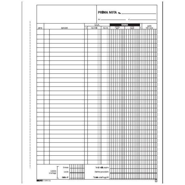 Edipro - Modulo prima nota - 50 fogli …