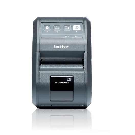Brother RuggedJet RJ-3050 - Stampante per scontrini - termico diretto - Rotolo (8 cm) - 203 dpi - fino a 127 mm/sec - USB 2.0, Wi-Fi(n), Bluetooth 2.1 EDR