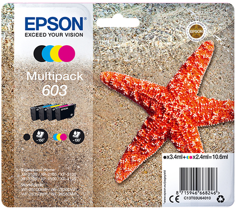 Epson 603 Multipack - Confezione da 4 - …