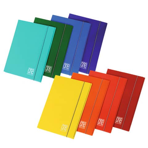 Cartella 3 lembi con elastico One Color - …