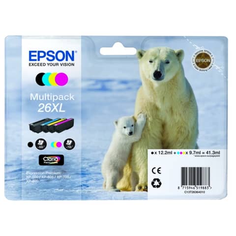 Epson 26XL Multipack - Confezione da 4 - …