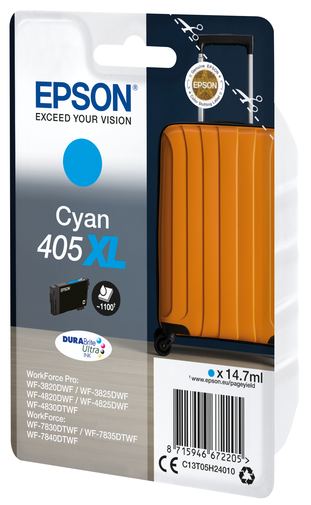 Epson 405XL - 14.7 ml - ciano - …