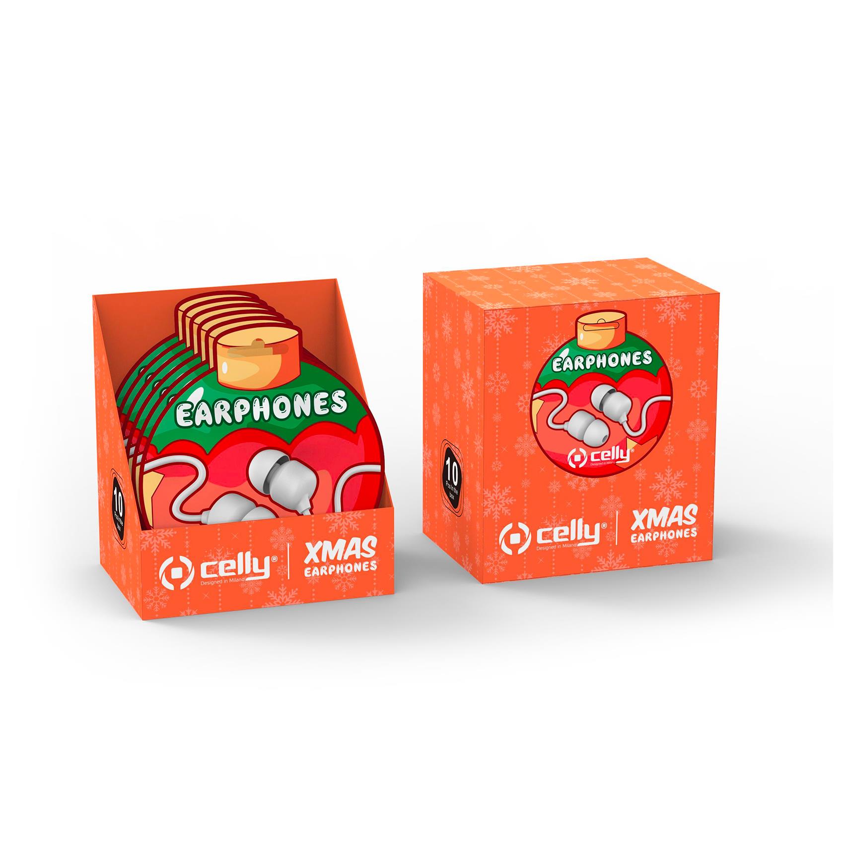 Celly XMASEARBALL - Auricolari con microfono - in-ear …