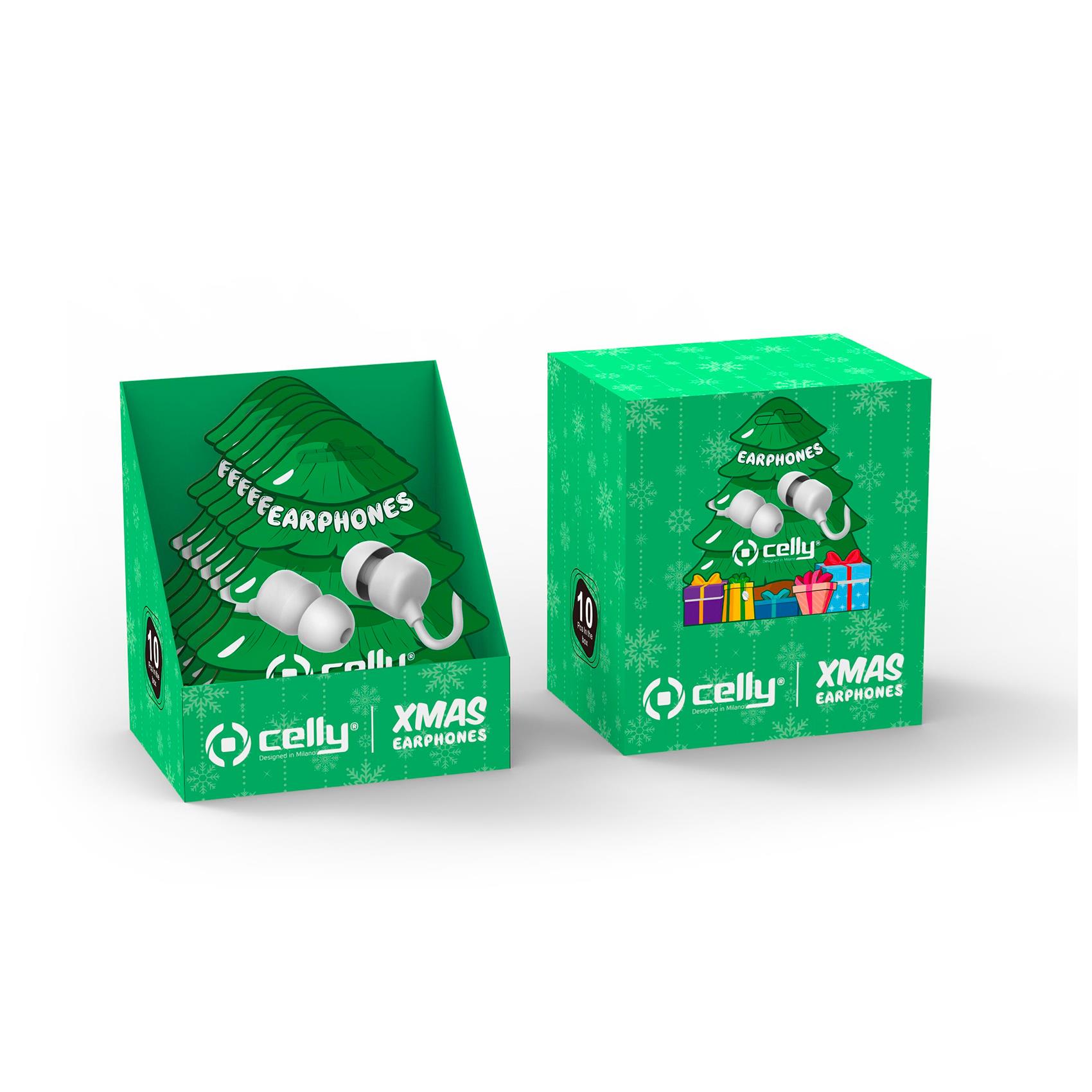 Celly XMASEARTREE - Auricolari con microfono - in-ear …