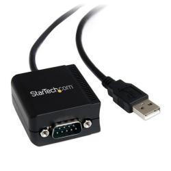 StarTech.com Cavo adattatore USB FTDI RS-232 a seriale 1 porta, isolamento ottico - Scheda seriale - USB - RS-232 - nero